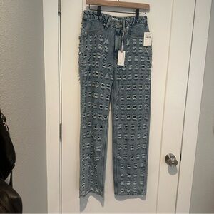 Good American 90’s  die cut Jeans